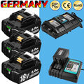 2X 18V/6.0Ah Für Makita Akku 18V 9Ah BL1860B BL1850B BL1840B BL1830B Led Anzeige