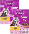 (€ 8,93 /kg) Whiskas Junior Huhn Whiskas 2-12 Kätzchenfutter 2 x 1,9 kg = 3,8 kg