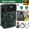 WIFI Wildkamera,60MP 4K FULL HD Nachtsicht Outdoor Wasserdicht Tierkamera 4MP