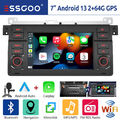 64G Android 13 Apple Carplay Autoradio GPS WiFi Für BMW 3er E46 M3 Rover 75 MGZT