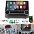 2+64G Android 14 Autoradio Carplay GPS Navi RDS WIFI Für Ford Fiesta MK6 2008-16