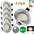 6er LED Einbau Strahler 5W Einbauleuchten Decken Leuchte Set Einbau Spot 230V