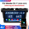 Android 12.0 Carplay Autoradio Für Mazda CX-7 2008-2015 GPS Nav carplay WIFI 9''