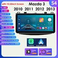 10,33" Carplay Autoradio Android12 NAVI GPS Für Mazda 3 2010-2013 BT DAB+ 8 Core