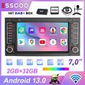 DAB+ Autoradio Android 13 Carplay GPS RDS Für VW T5 Multivan Touareg Transporter