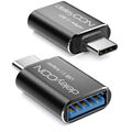 2x USB3.1 Adapter Stecker OTG USB-C Ladeadapter Konverter USB C zu USB A Buchse