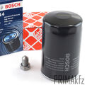 ORIGINAL BOSCH Ölfilter + Ölablass Schraube für VW Bora Caddy Golf Audi Seat