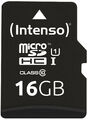 Intenso 16GB microSDHC Speicherkarte Class10 UHS-I Premium + SD-Adapter, NEU