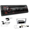 Kenwood KDC-BT450DAB Radio für Opel Astra H Twin Top matt chrom mit Canbus