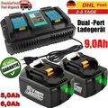 18V Akku für Makita 18V BL1860B 6,0AH Lithium mit LED Anzeige BL1850 BL1830B LXT