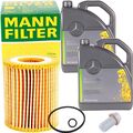 MANN-FILTER ÖLFILTER + 10L MOTORÖL SYNTHETIC passend für MERCEDES BENZ MB 229.51