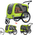 DOGGYHUT® Premium LARGE Hundefahrradanhänger & Jogger 2 in 1 Fahrradanhänger