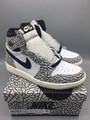 Nike Air Jordan 1 Retro High OG White Cement Grey Black EU 39 US 6,5 Weiß Grau