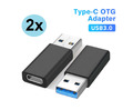 USB Adapter Stecker USB-C OTG Ladeadapter Konverter USB-A auf USB-C Buchse 3.1