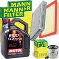 MANN INSPEKTIONSPAKET+MOTUL 5W-30 ÖL passend für FORD FIESTA 5 FUSION 1.25-1.6