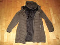 C&A Damen Jacke Wintermantel olivefarben mit Kapuze - Gr. 40