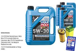 INSPEKTIONSKIT FILTER LIQUI MOLY ÖL 8L 5W-30 für BMW X5 E70 xDrive30d xDrive40d