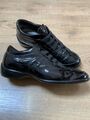 HOGAN Sneaker Halbschuhe Schwarz Lack Gr. 36 1/2