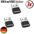 USB A auf USB C Adapter PD 20W Ladeadapter Stecker Datenübertragung