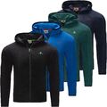 Herren Sweatjacke  Warm Fleece Kapuzenpullover mit Reißverschluss AU157 MIX