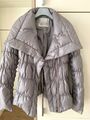 GUESS Daunenjacke Damen Steppjacke Winter Jacke Silber Grau Hellgrau 42 IT