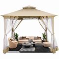 Pavillon Partyzelt 3x3m/3,6x3,6m Wasserdicht Festzelt Bierzelt Gartenzelt UV50+