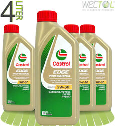 4 x 1 Castrol Edge Professional Longlife III 5W-30 VW 50400 und 50700 LL 3