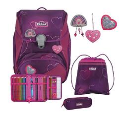 Scout Alpha Exklusiv Superflash - LOVELY - Schulranzen-Set 4-teilig