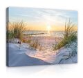 STRAND MEER OSTSEE XXL Wandbilder Wohnzimmer Leinwand Bilder Canvas Wandbild 24