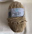 1 Knäul 200 g Recycle-Garn Chenille samtig  weich beige recycelt aus PET