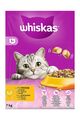 (€ 4,71/kg) Whiskas 1+ mit Huhn - Katzenfutter -Trockenfutter 7 kg 