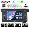 DAB+ 64G Autoradio Android 13 CarPlay GPS NAVI WIFI Für BMW E46 3er M3 Rover 75