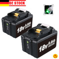 2X 9000mAh Akku Für Makita 18V 7,0Ah BL1860B BL1850 BL1840 BL1830 Ersatzakku LED