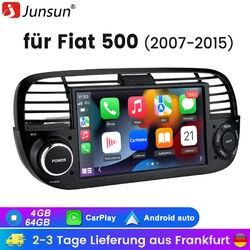 Android 13 7" Autoradio Carplay Für Fiat 500 07-2015 GPS Navi WIFI BT DAB+ 4+64G