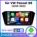 Carplay Für Passat B8 2015-2021 Android13 Autoradio GPS NAVI WIFI BT RDS DAB SWC