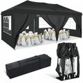 Anti-UV Pavillon 3x3/3x4,5/3x6m Wasserdicht Partyzelt Faltbar Gartenpavillon NEU