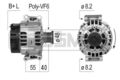 Lichtmaschine Generator Lima ERA 210059A für MERCEDES KLASSE W210 SPRINTER B904