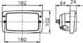 HELLA 1GD 996 018-517 Halogen-Arbeitsscheinwerfer - Modul 6213 - 12/24V - Einbau