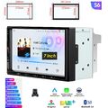 7"QLED Doppel DIN Autoradio GPS Navi CarPlay DSP BT5.0 Android 12 6+64GB+AHD Cam