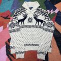 Polo Ralph Lauren Pullover Pulli Fair Isle Kaschmir Angora Kaninchenhaar, Herren XL