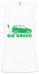 BEV Go Green Women Tank Top EV Eletric Vehicle Energy Fun Car Cars Zero Emission