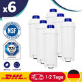 6x Wasserfilter für DeLonghi kompatibel mit DLSC002 SER3017 ECAM ESAM ETAM