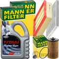 MANN INSPEKTIONSPAKET+5L FUCHS 5W-30 MOTORÖL passend für OPEL CORSA D 1.0-1.4