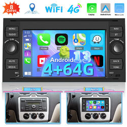 4+64G Android 13 Autoradio Für Ford Focus Transit MK7 S-Max Carplay GPS WIFI FM