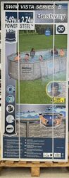 Bestway Power Steel Swim Vista Series Frame Pool Komplett-Set mit...