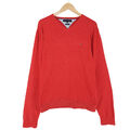 Vintage Tommy Hilfiger Pullover Sweatshirt Herren Rot Premium Cotton Hl6 Gr. XL