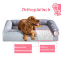 Hundebett Orthopädisch Hundekissen Haustierbett Plüsch Hundesofa Katzenbett Bett