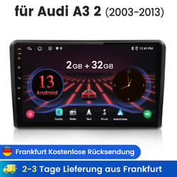 Android13 Wilreless Carplay Autoradio Für Audi A3 8P 8PA GPS Navi DAB+ Bluetooth