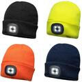 LED Wintermütze Warme Mütze Arbeitsmütze mit LED Strickmütze Beanie Herren Damen