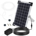 Solar Sauerstoffpumpe Teichbelüfter Gartenteich Aquarium Luftpumpe Solar pumpe